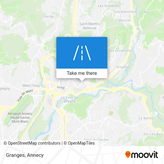 Granges map