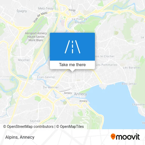 Alpins map
