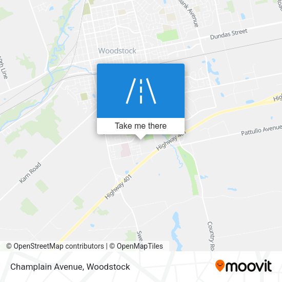 Champlain Avenue map