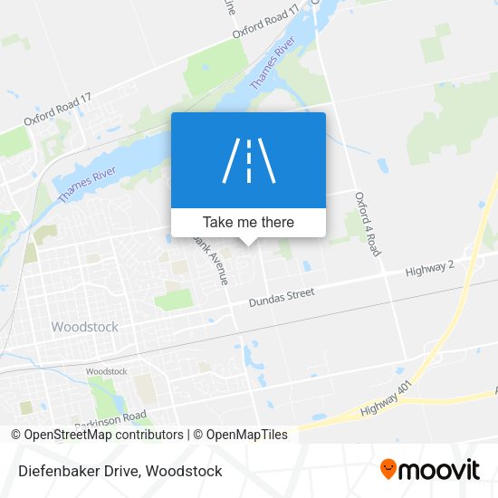 Diefenbaker Drive map