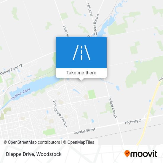 Dieppe Drive map