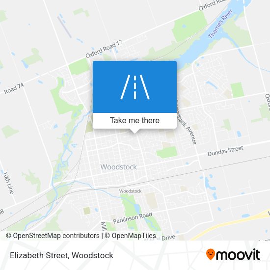 Elizabeth Street map