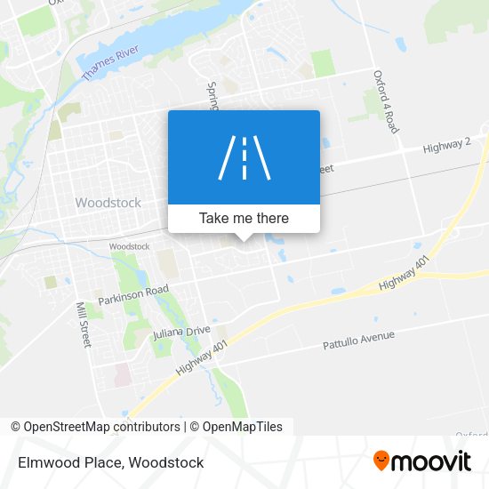 Elmwood Place map