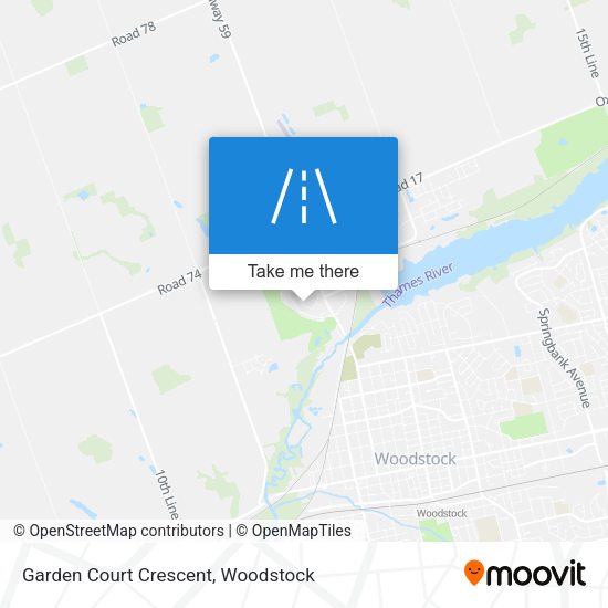 Garden Court Crescent map