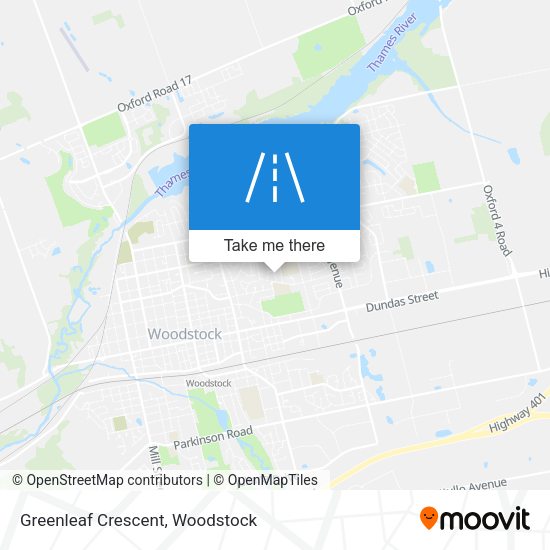 Greenleaf Crescent map