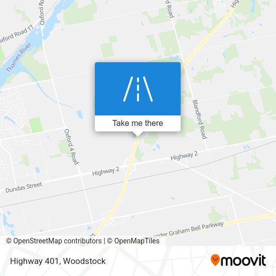 Highway 401 map