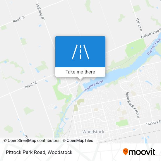Pittock Park Road map