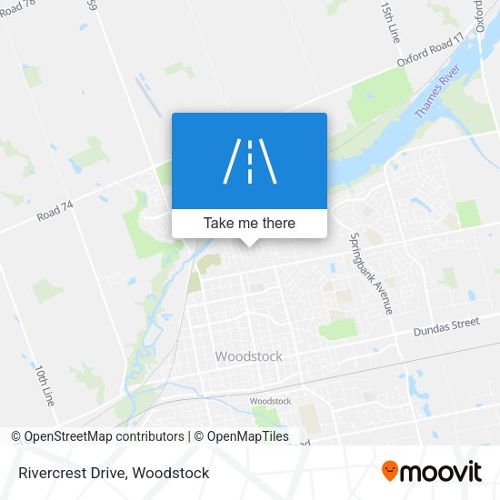 Rivercrest Drive map