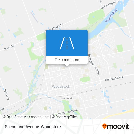Shenstone Avenue map