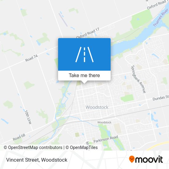 Vincent Street map