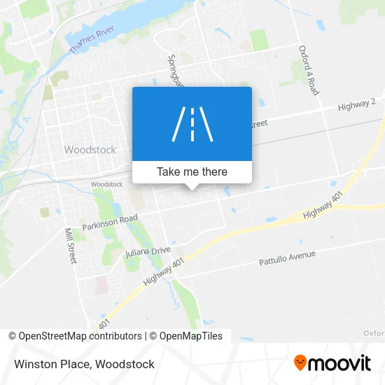 Winston Place map