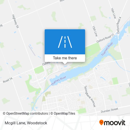 Mcgill Lane map