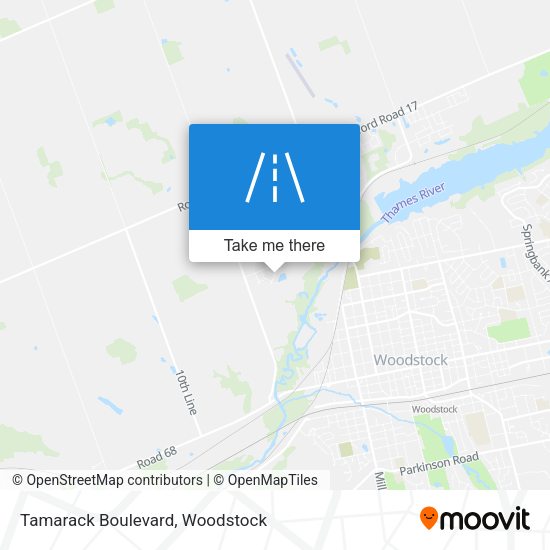 Tamarack Boulevard map