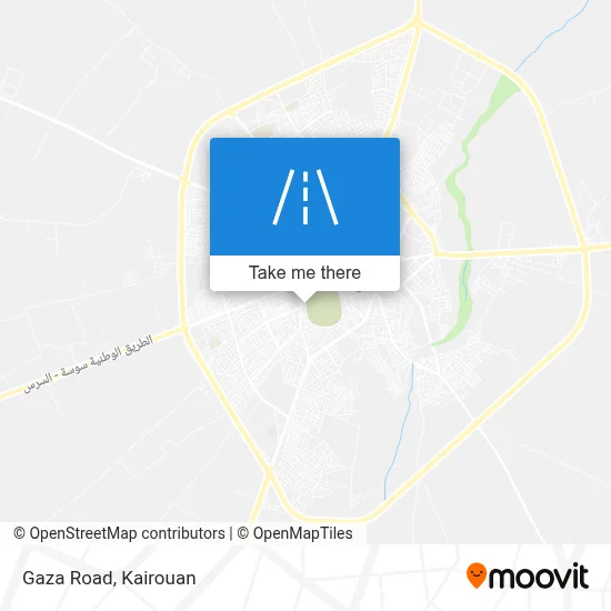 نهج غزّة map