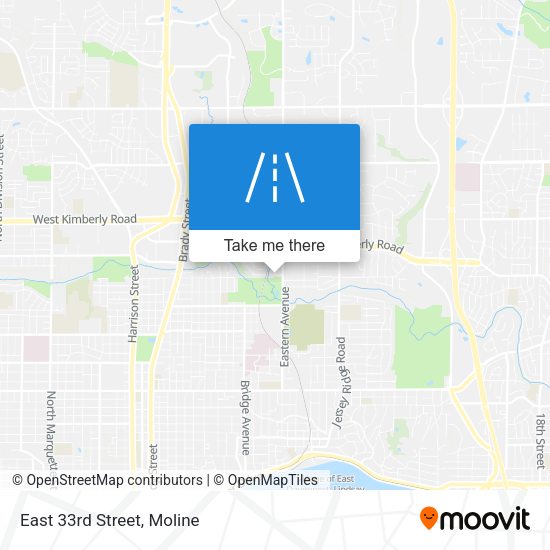 Mapa de East 33rd Street