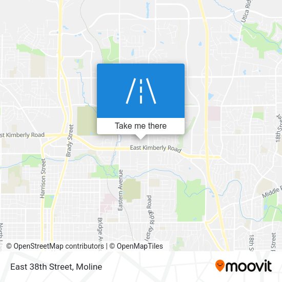 Mapa de East 38th Street