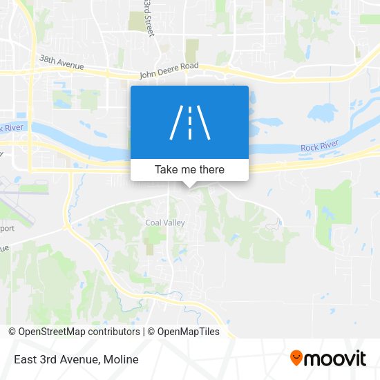 Mapa de East 3rd Avenue