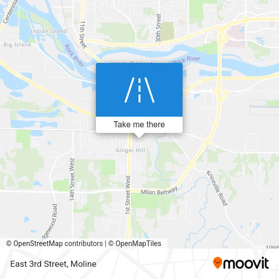 Mapa de East 3rd Street