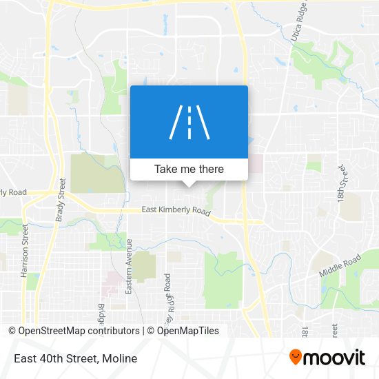 Mapa de East 40th Street