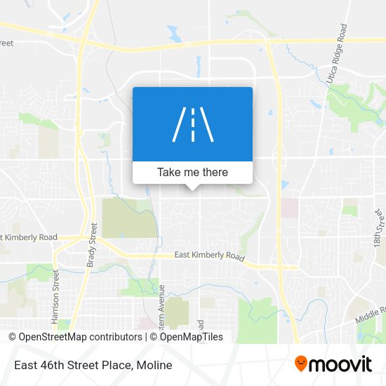 Mapa de East 46th Street Place