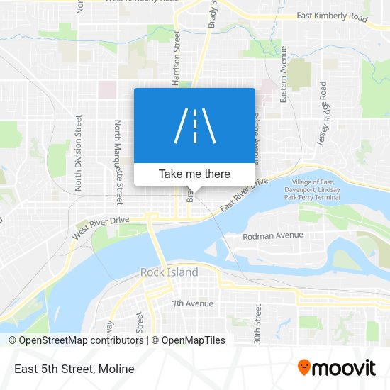 Mapa de East 5th Street