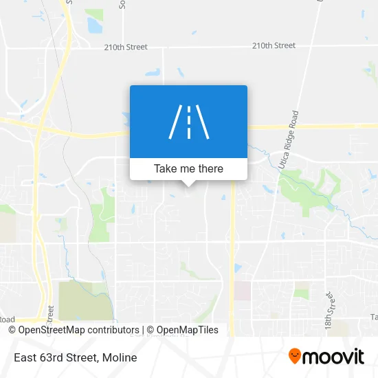 East 63rd Street map