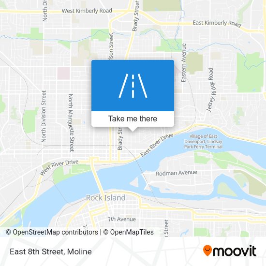 Mapa de East 8th Street
