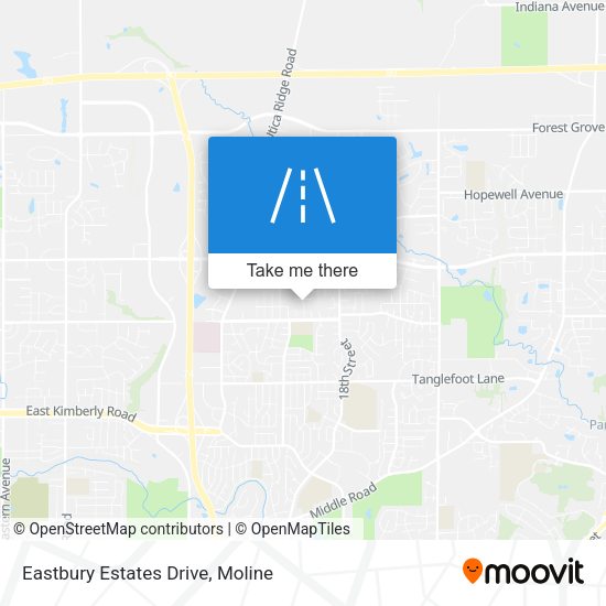 Mapa de Eastbury Estates Drive