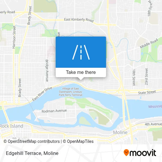 Edgehill Terrace map