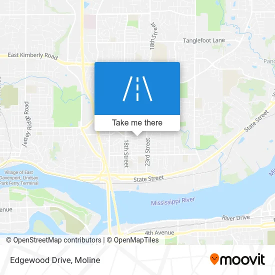 Edgewood Drive map