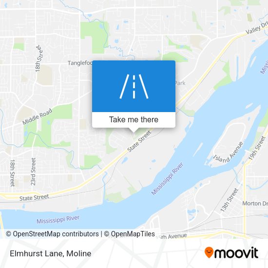 Mapa de Elmhurst Lane