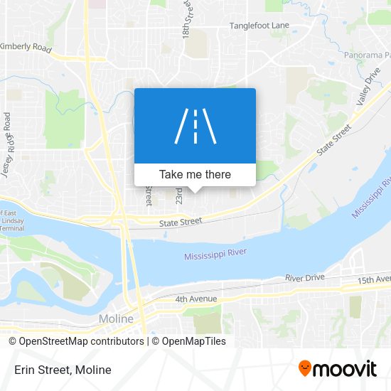Mapa de Erin Street