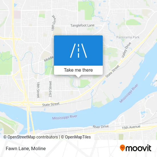 Fawn Lane map