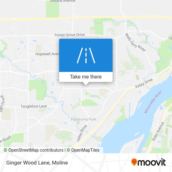 Mapa de Ginger Wood Lane