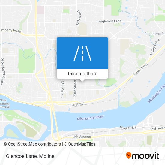 Mapa de Glencoe Lane