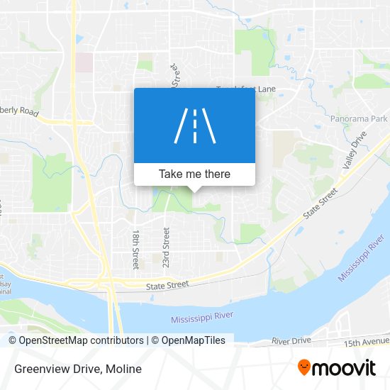 Greenview Drive map