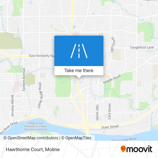 Mapa de Hawthorne Court