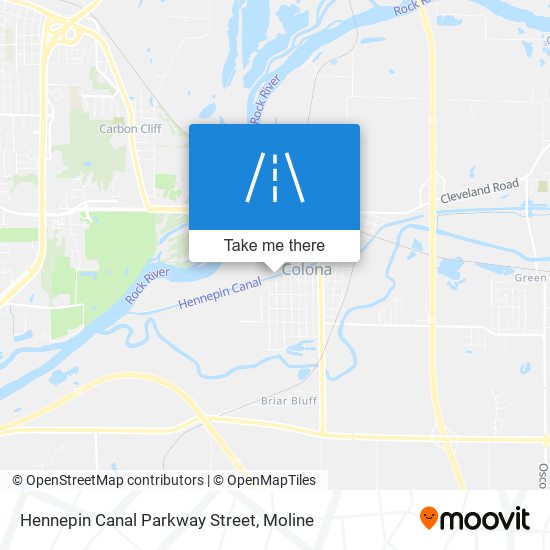 Hennepin Canal Parkway Street map