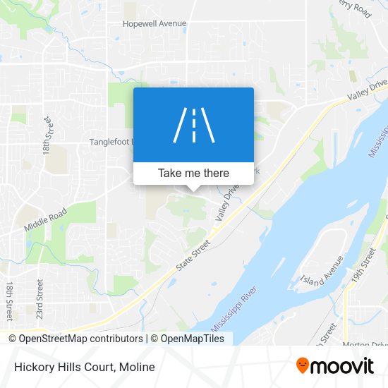 Hickory Hills Court map