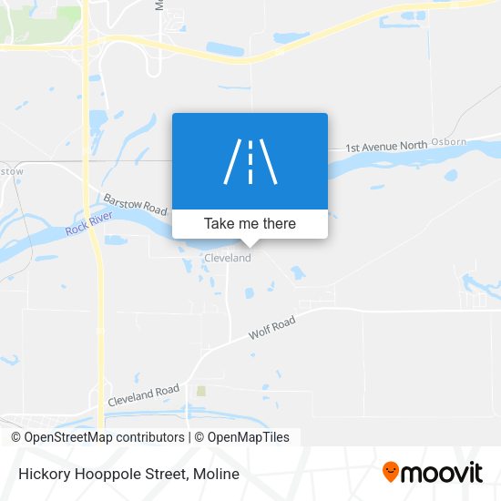 Hickory Hooppole Street map
