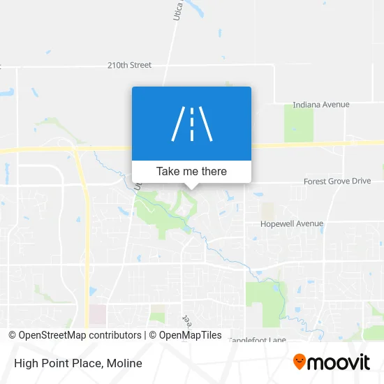 High Point Place map