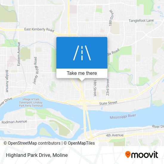 Mapa de Highland Park Drive