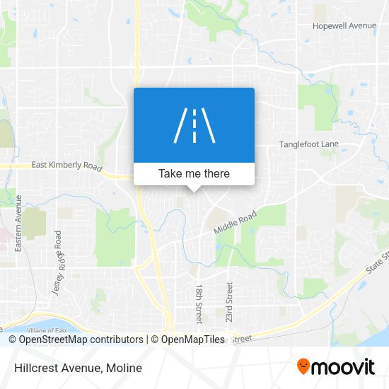Mapa de Hillcrest Avenue