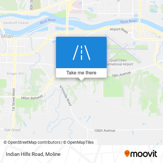 Indian Hills Road map