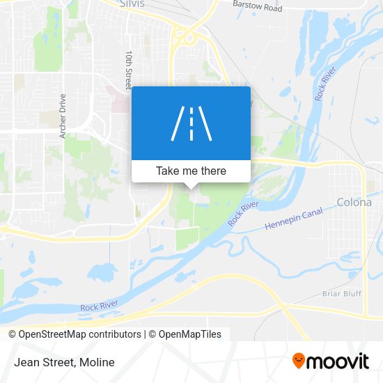Mapa de Jean Street