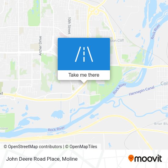Mapa de John Deere Road Place