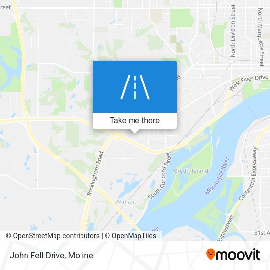 Mapa de John Fell Drive
