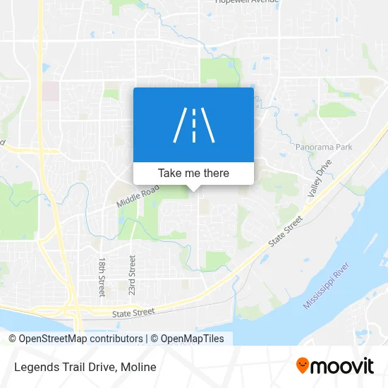 Legends Trail Drive map