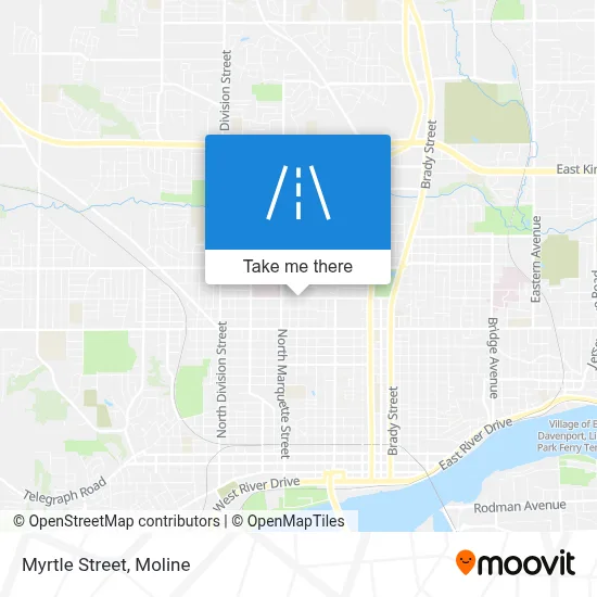 Myrtle Street map