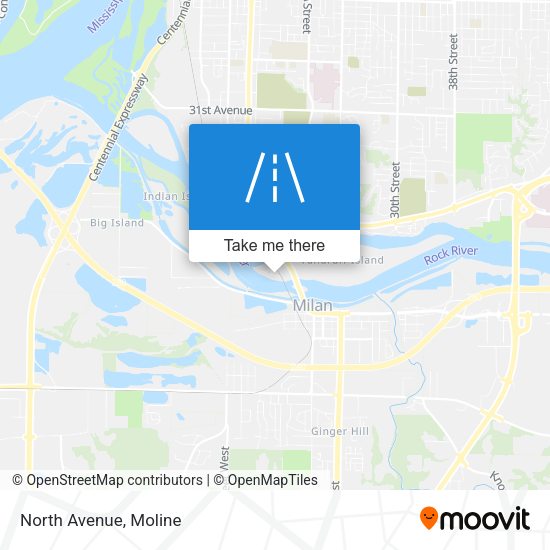 Mapa de North Avenue